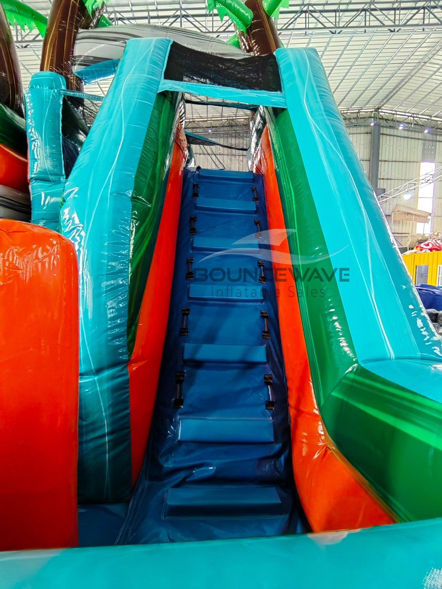 Fiji Falls Double Dash Splash Inflatable Obstacle Course - BounceWave Inflatable Sales