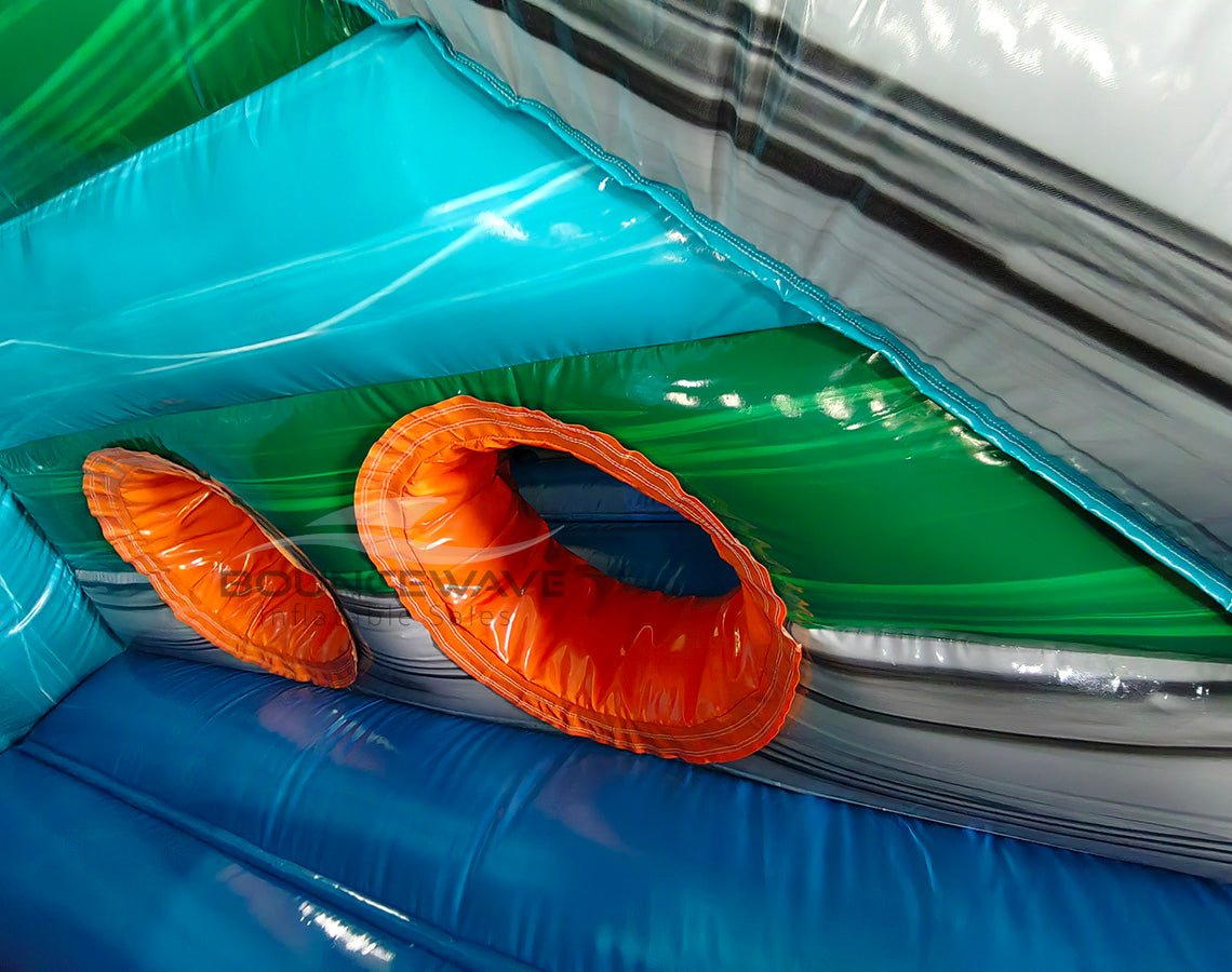 Fiji Falls Double Dash Splash Inflatable Obstacle Course - BounceWave Inflatable Sales