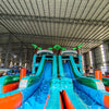 Fiji Falls Double Dash Splash Inflatable Obstacle Course - BounceWave Inflatable Sales