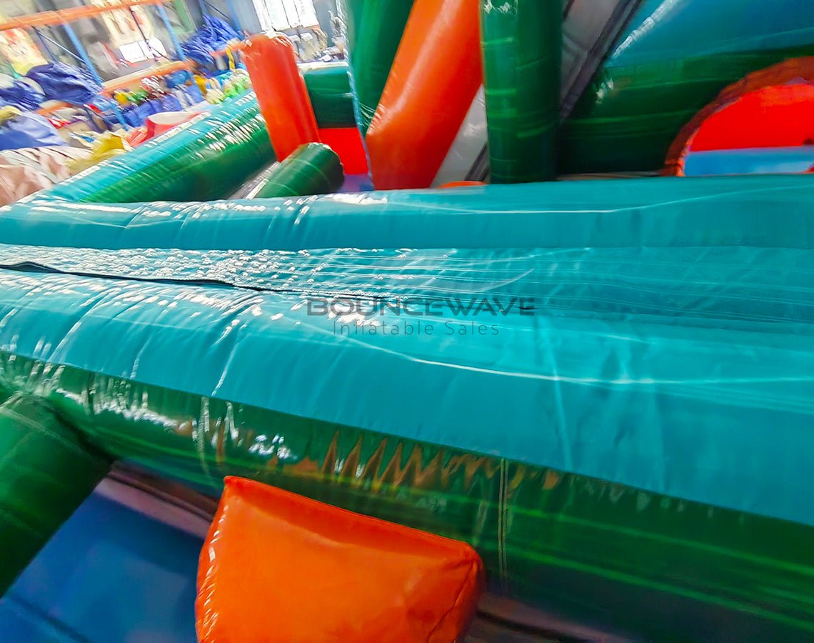 Fiji Falls Double Dash Splash Inflatable Obstacle Course - BounceWave Inflatable Sales