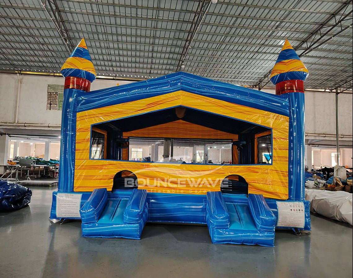 Fire & Ice Castle XL Commercial Grade Bounce House - BounceWave Inflatable Sales