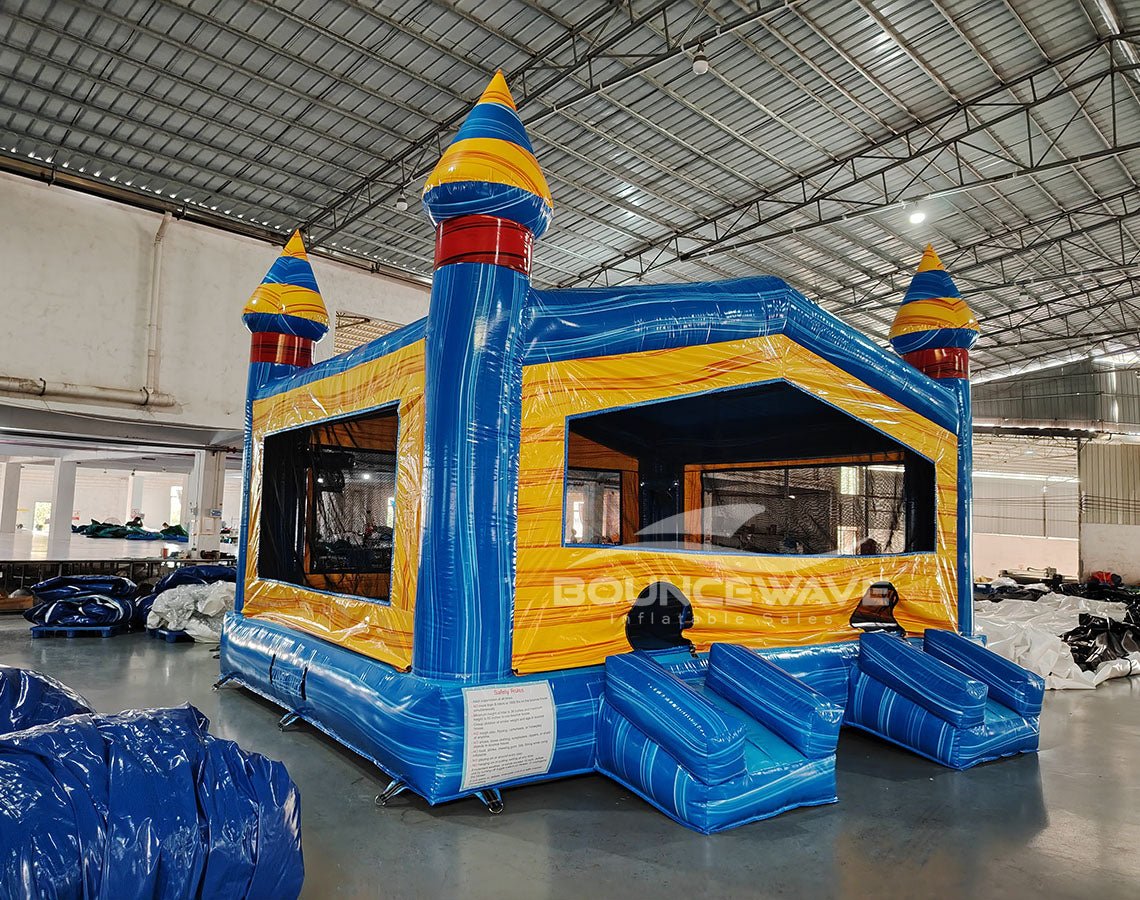 Fire & Ice Castle XL Commercial Grade Bounce House - BounceWave Inflatable Sales