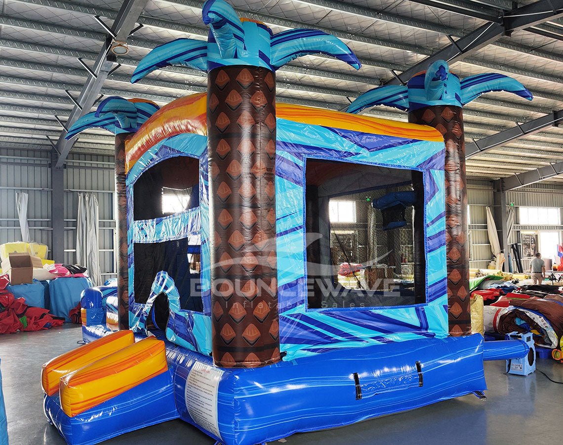 Flashpoint Falls Commercial Econo Inflatable Combo (Wet/Dry) - BounceWave Inflatable Sales