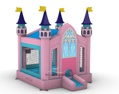 Grand Royal Castle Commercial Grade Bounce House - BounceWave Inflatable Sales