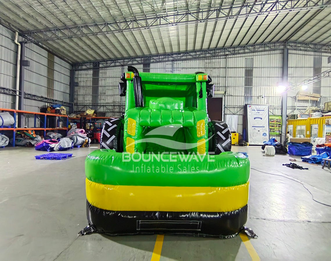 Green Tractor Commercial Inflatable Combo (Wet/Dry) - BounceWave Inflatable Sales