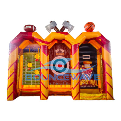 Heatwave 3 - in - 1 Commercial Interactive Inflatable Sports Game - BounceWave Inflatable Sales