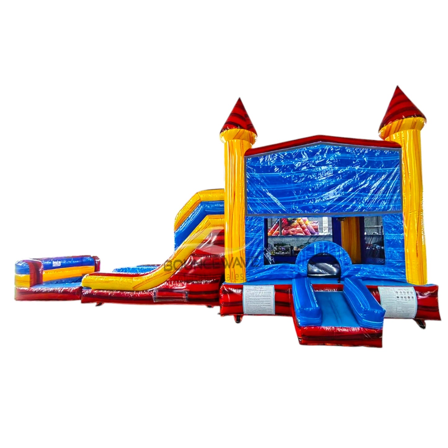 Heatwave Dual Lane Commercial Inflatable Panel Combo (Wet/Dry) - BounceWave Inflatable Sales