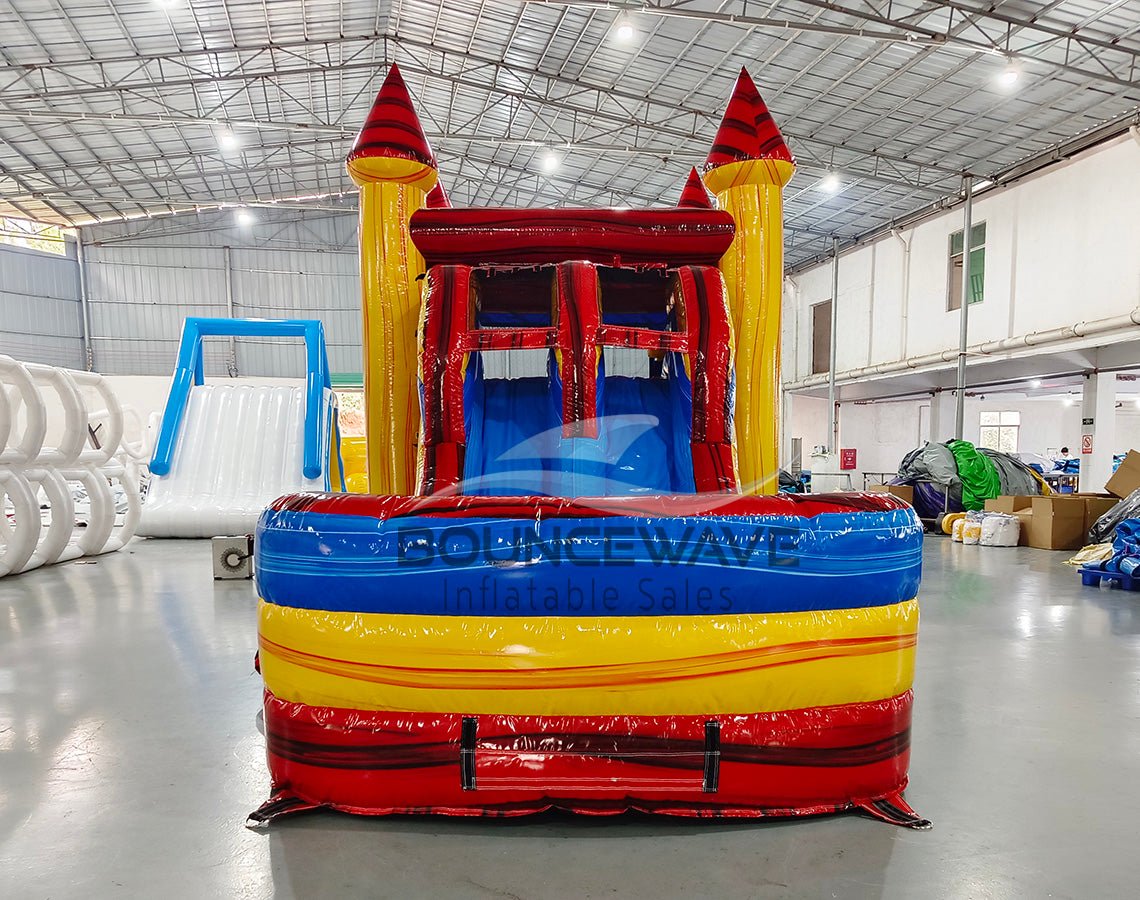 Heatwave Dual Lane Commercial Inflatable Panel Combo (Wet/Dry) - BounceWave Inflatable Sales