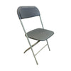 Heavy Duty Gray Plastic Folding Chair - BounceWave Inflatable Sales