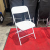 Heavy Duty White Plastic Folding Chair - BounceWave Inflatable Sales