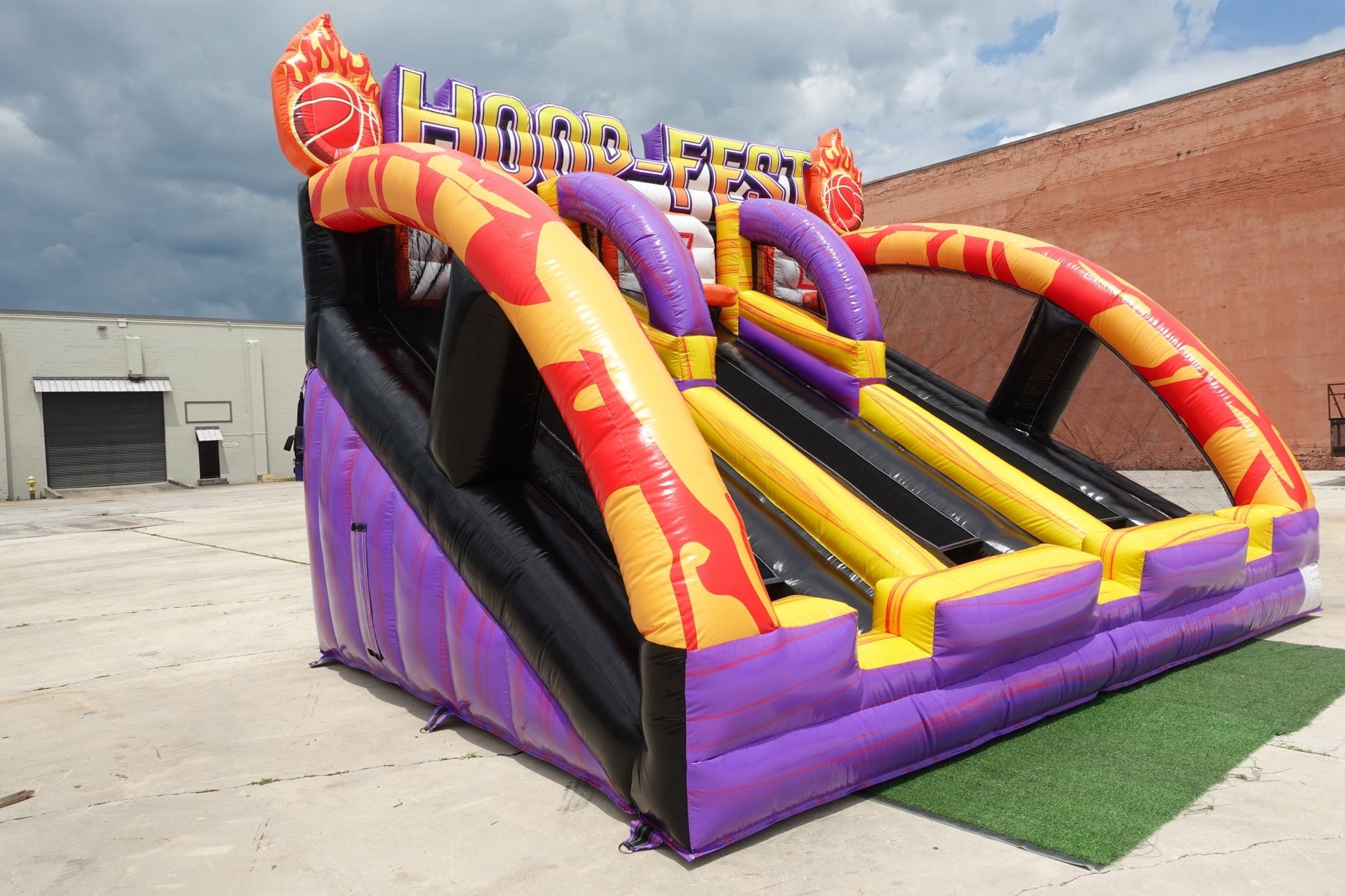 HOOP - FEST Basketball Commercial Interactive Inflatable Game - BounceWave Inflatable Sales