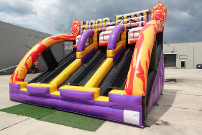 HOOP - FEST Basketball Commercial Interactive Inflatable Game - BounceWave Inflatable Sales