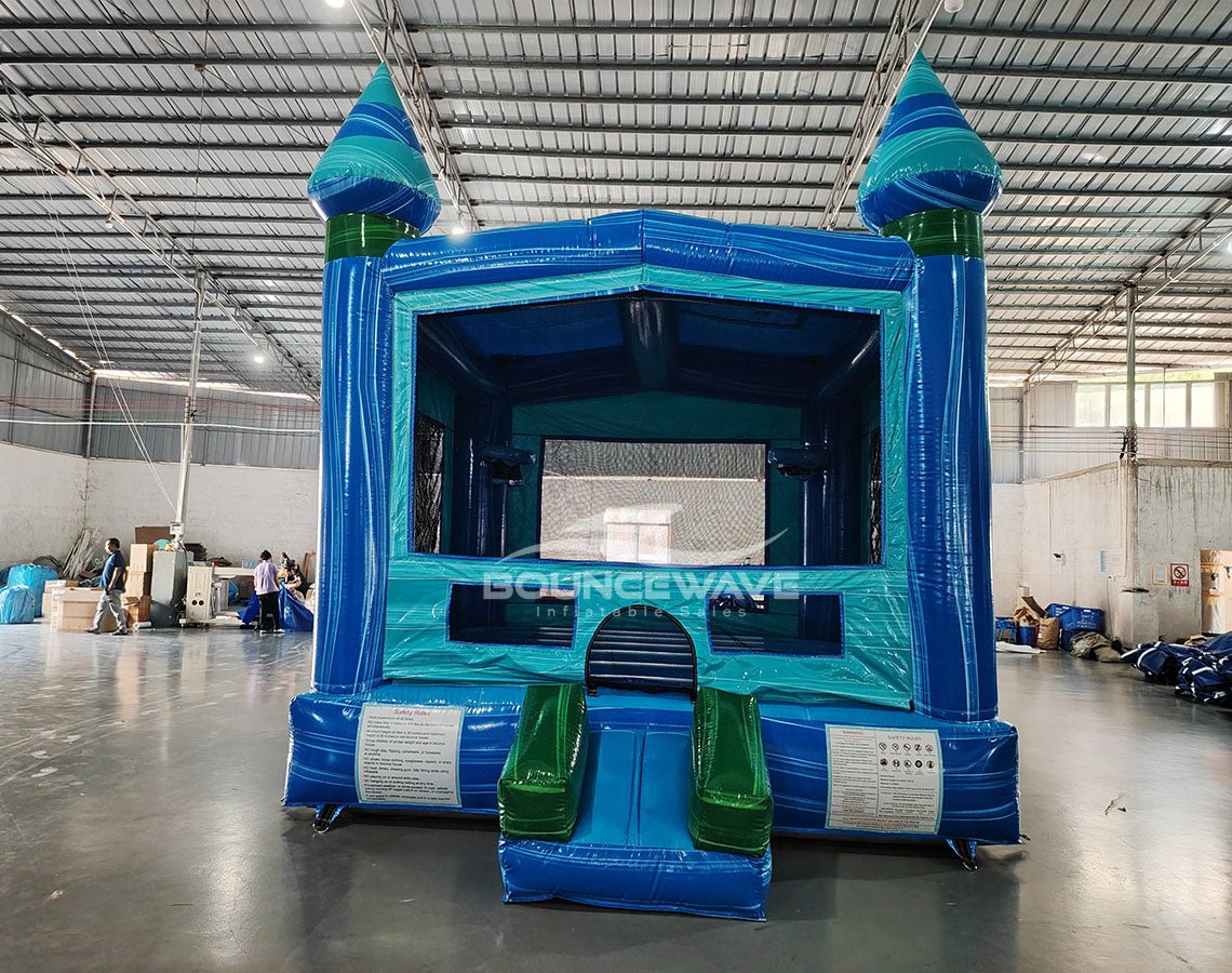 Island Drop Castle Commercial Grade Bounce House - BounceWave Inflatable Sales