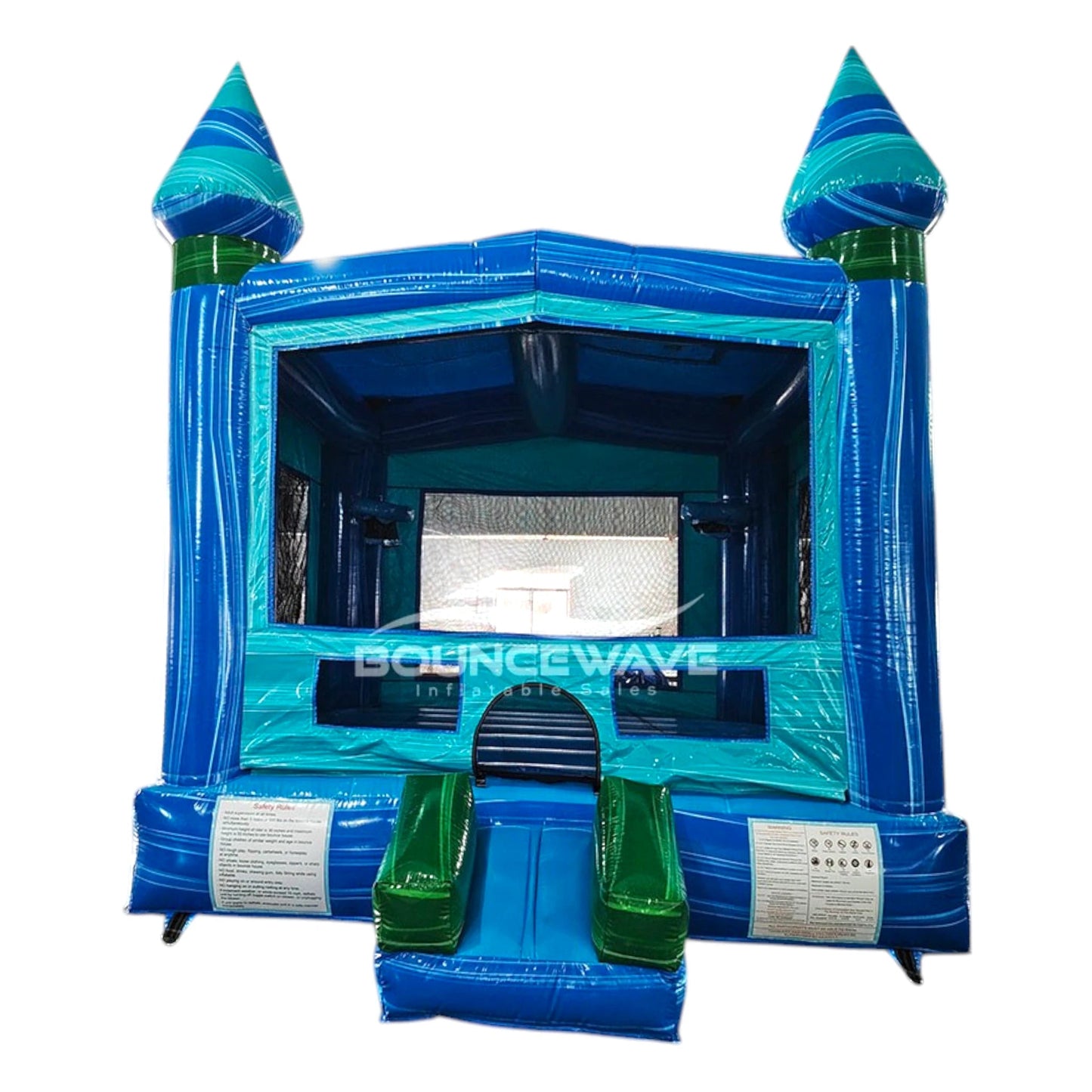 Island Drop Castle Commercial Grade Bounce House - BounceWave Inflatable Sales