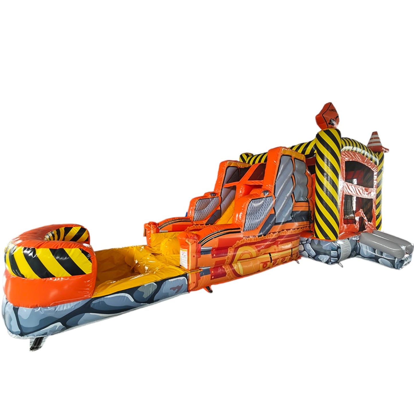 KidStruction Dual Lane Commercial Inflatable Combo - BounceWave Inflatable Sales