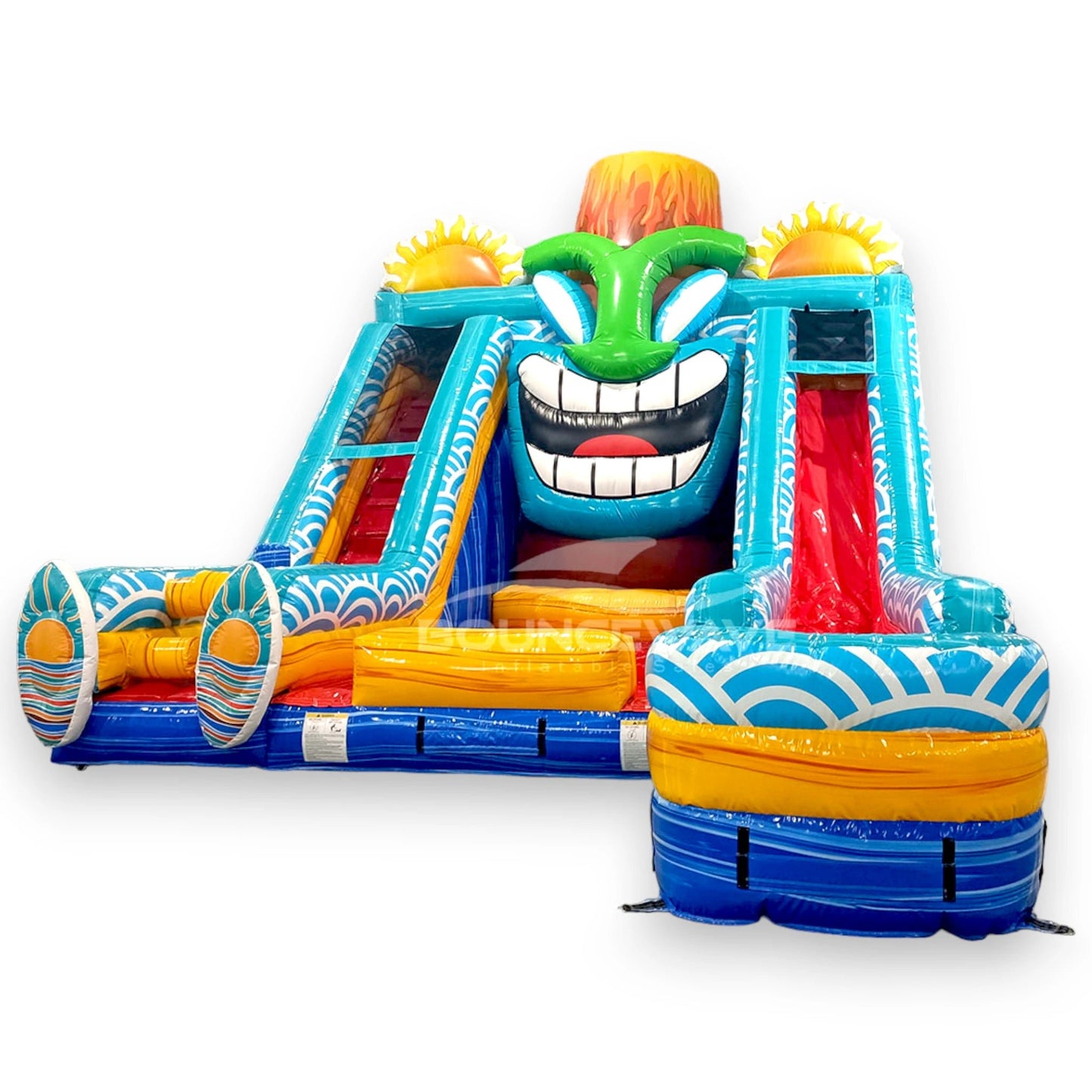 Kona Falls Lagoon Commercial Inflatable Water Slide - BounceWave Inflatable Sales