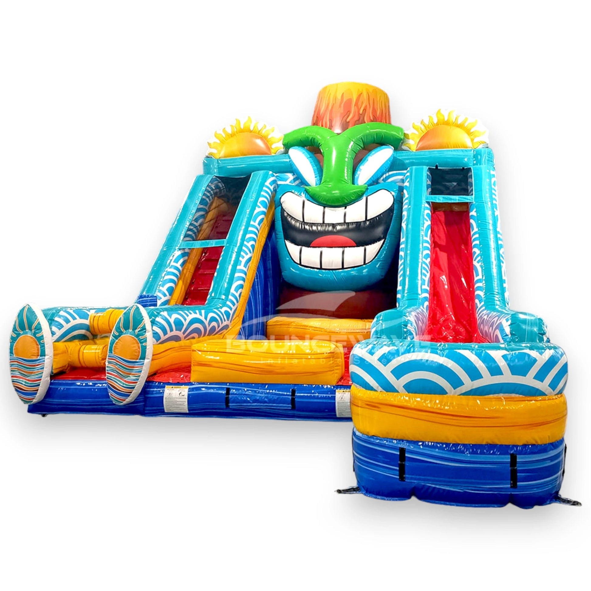 Kona Falls Lagoon Commercial Inflatable Water Slide - BounceWave Inflatable Sales