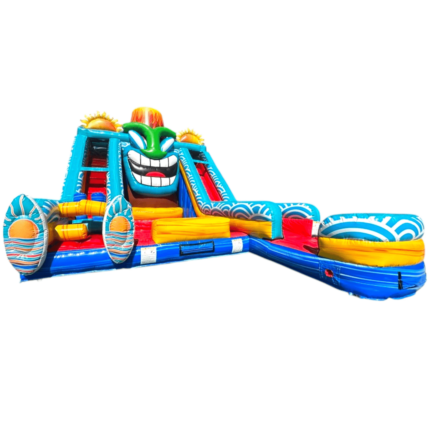 Kona Falls Lagoon Commercial Inflatable Water Slide - BounceWave Inflatable Sales