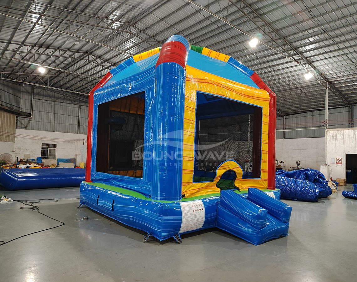 Marble Fun Dome Commercial Grade Bounce House - BounceWave Inflatable Sales