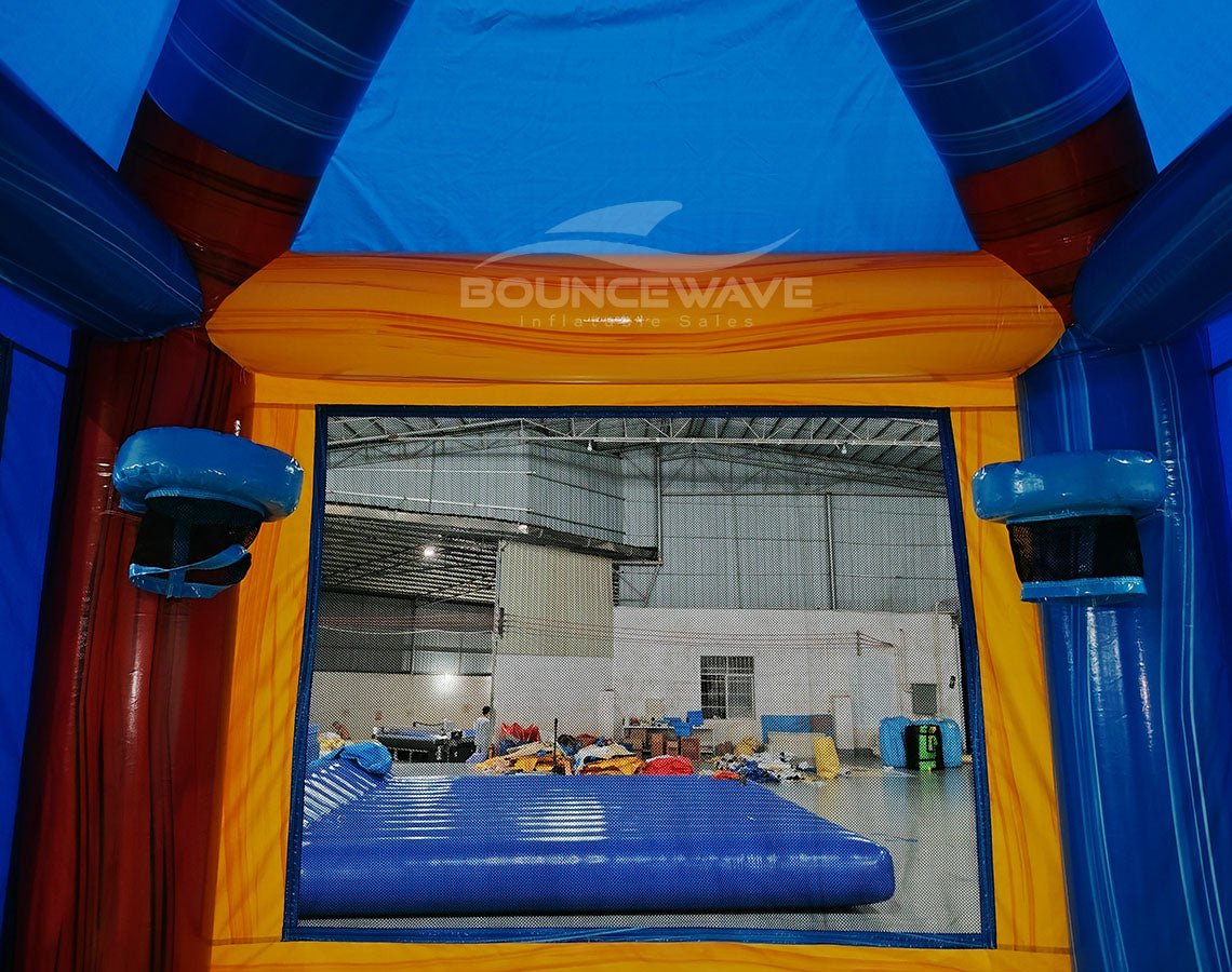 Marble Fun Dome Commercial Grade Bounce House - BounceWave Inflatable Sales