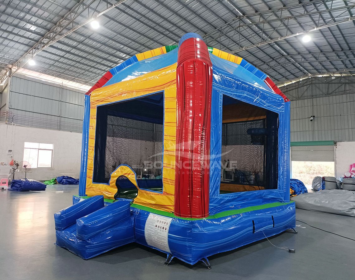 Marble Fun Dome Commercial Grade Bounce House - BounceWave Inflatable Sales