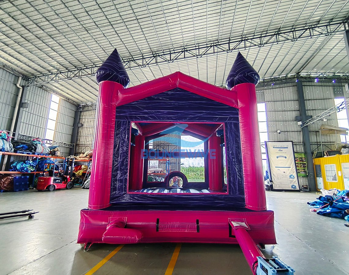 Marble Pink Commercial Grade Bounce House - BounceWave Inflatable Sales