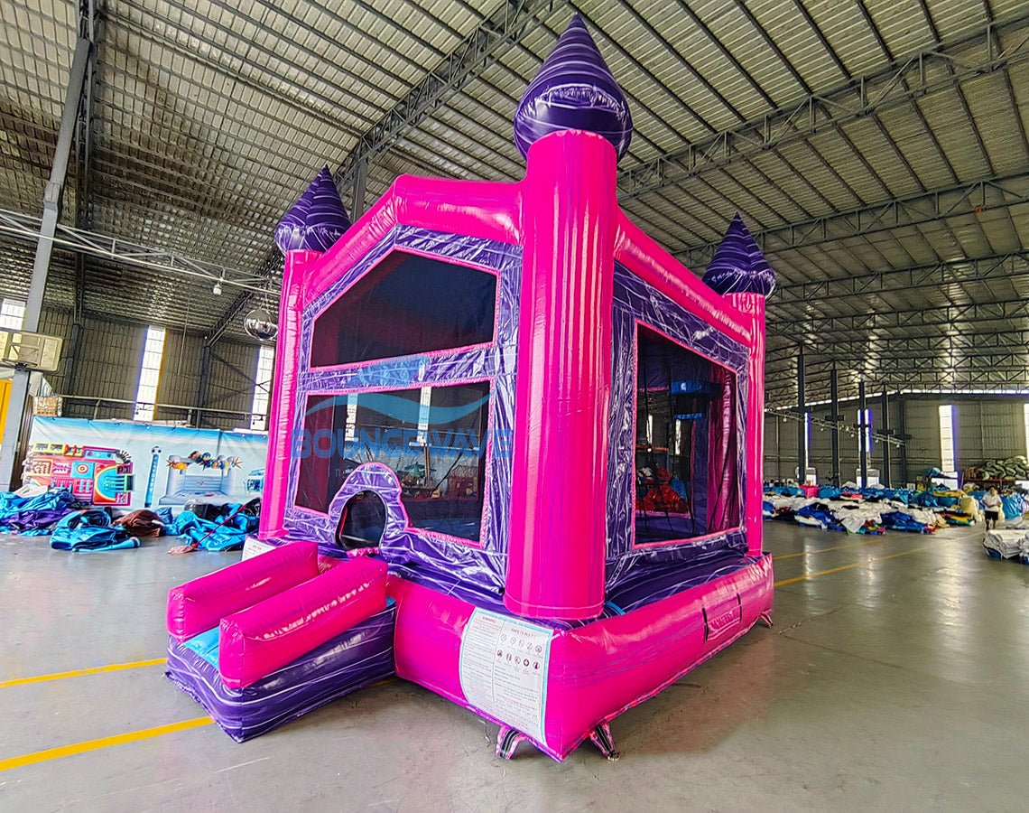 Marble Pink Commercial Grade Bounce House - BounceWave Inflatable Sales