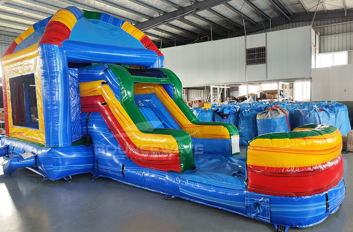 Mega Dome Commercial Econo Inflatable Combo (Wet/Dry) - BounceWave Inflatable Sales