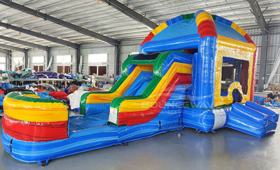 Mega Dome Commercial Econo Inflatable Combo (Wet/Dry) - BounceWave Inflatable Sales