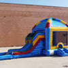 Mega Dome Dual Lane Commercial Inflatable Combo (Wet/Dry) - BounceWave Inflatable Sales