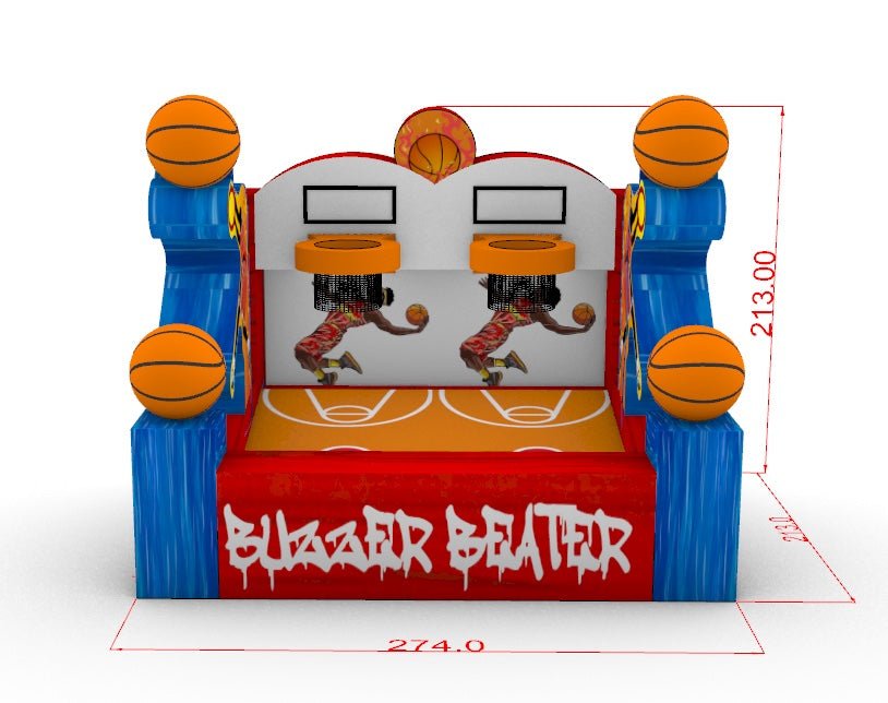 Mini Buzzer Beater Basketball Commercial Inflatable Game - BounceWave Inflatable Sales