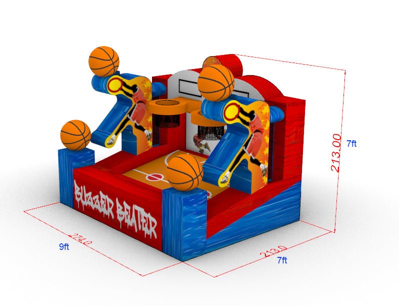 Mini Buzzer Beater Basketball Commercial Inflatable Game - BounceWave Inflatable Sales