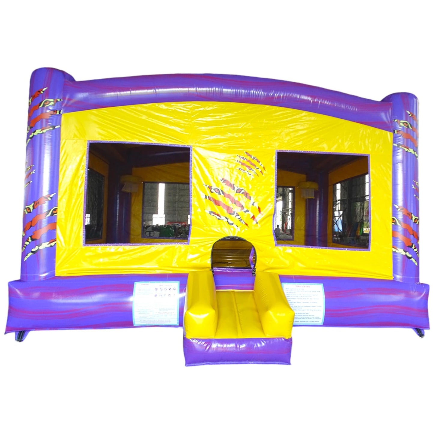 Purple & Gold Tiger XL Commercial Grade Bounce House - BounceWave Inflatable Sales