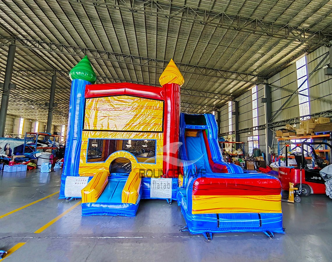 Seasonal Sampler Commercial Right Side Inflatable Combo (Wet/Dry) - BounceWave Inflatable Sales