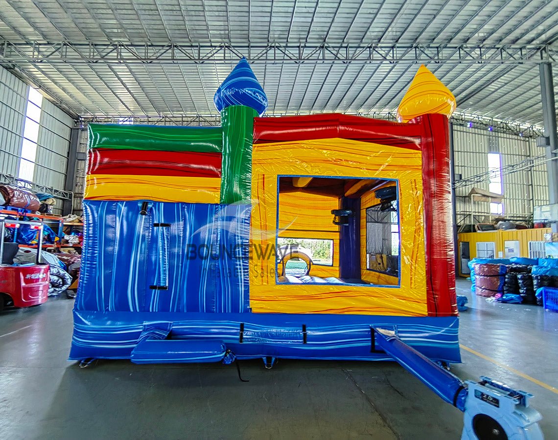 Seasonal Sampler Commercial Right Side Inflatable Combo (Wet/Dry) - BounceWave Inflatable Sales