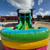 Summer Luau Dual Lane Commercial Inflatable Combo (Wet/Dry) - BounceWave Inflatable Sales