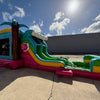 Summer Luau Dual Lane Commercial Inflatable Combo (Wet/Dry) - BounceWave Inflatable Sales