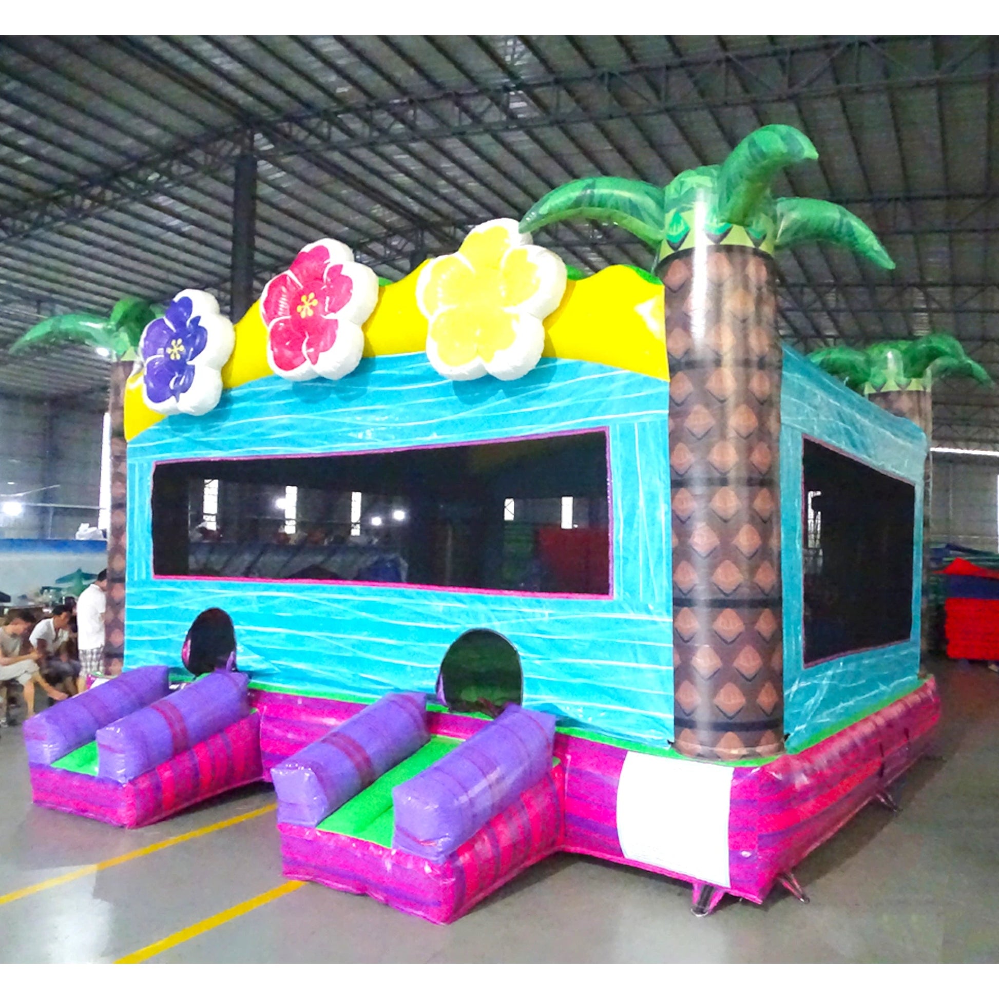 Summer Luau XL Commercial Grade Bounce House - BounceWave Inflatable Sales