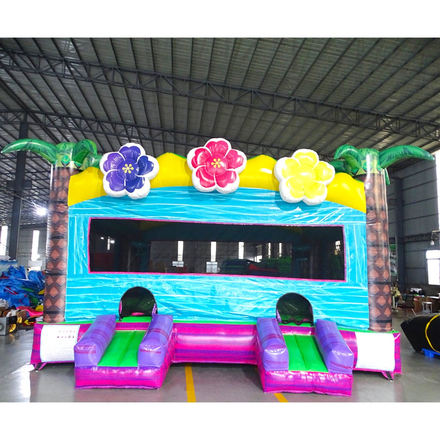 Summer Luau XL Commercial Grade Bounce House - BounceWave Inflatable Sales