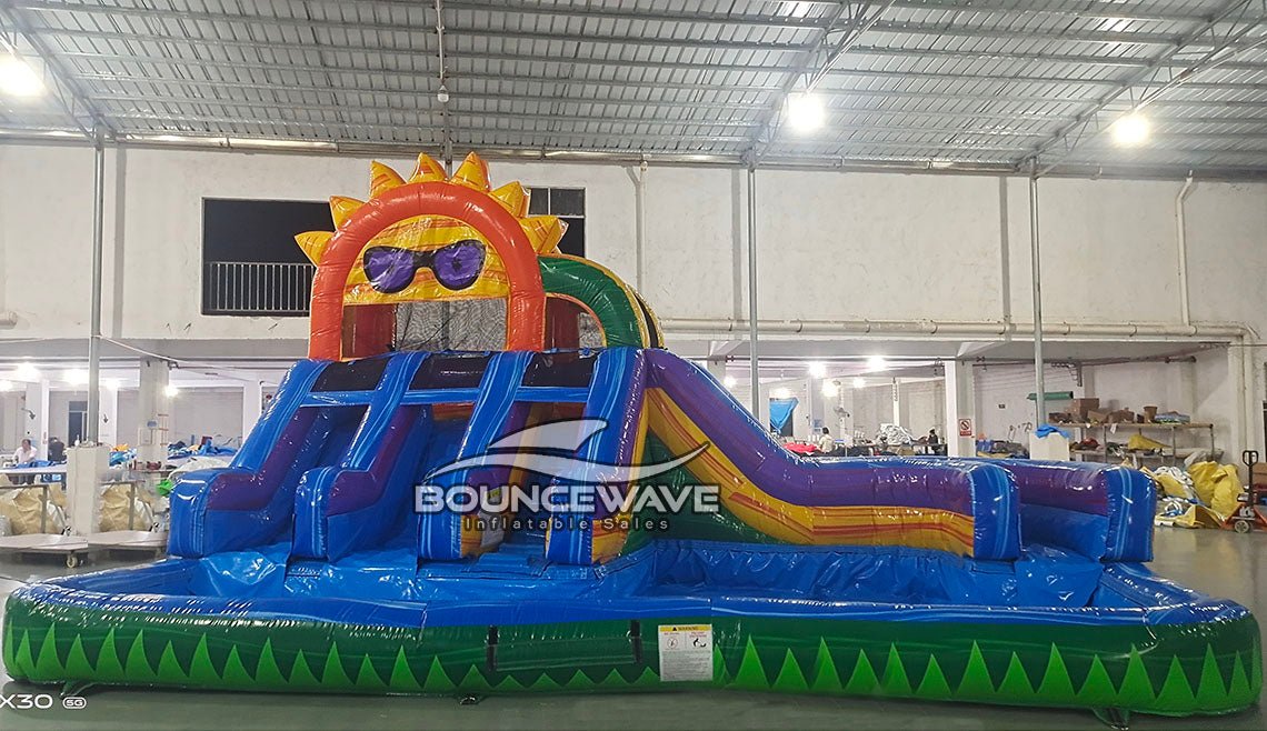 Sun Splash Toddler Splash Park & Water Slide - BounceWave Inflatable Sales