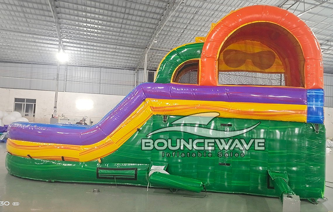 Sun Splash Toddler Splash Park & Water Slide - BounceWave Inflatable Sales