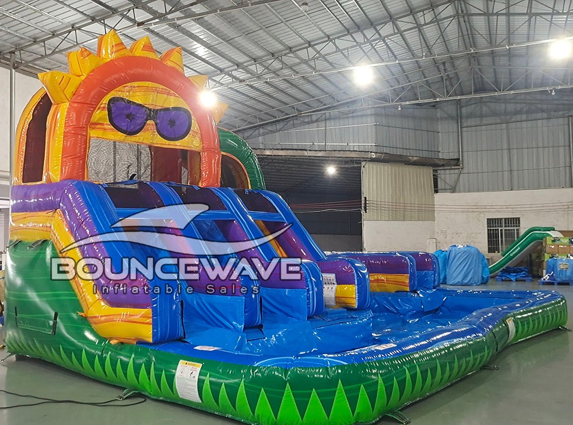 Sun Splash Toddler Splash Park & Water Slide - BounceWave Inflatable Sales