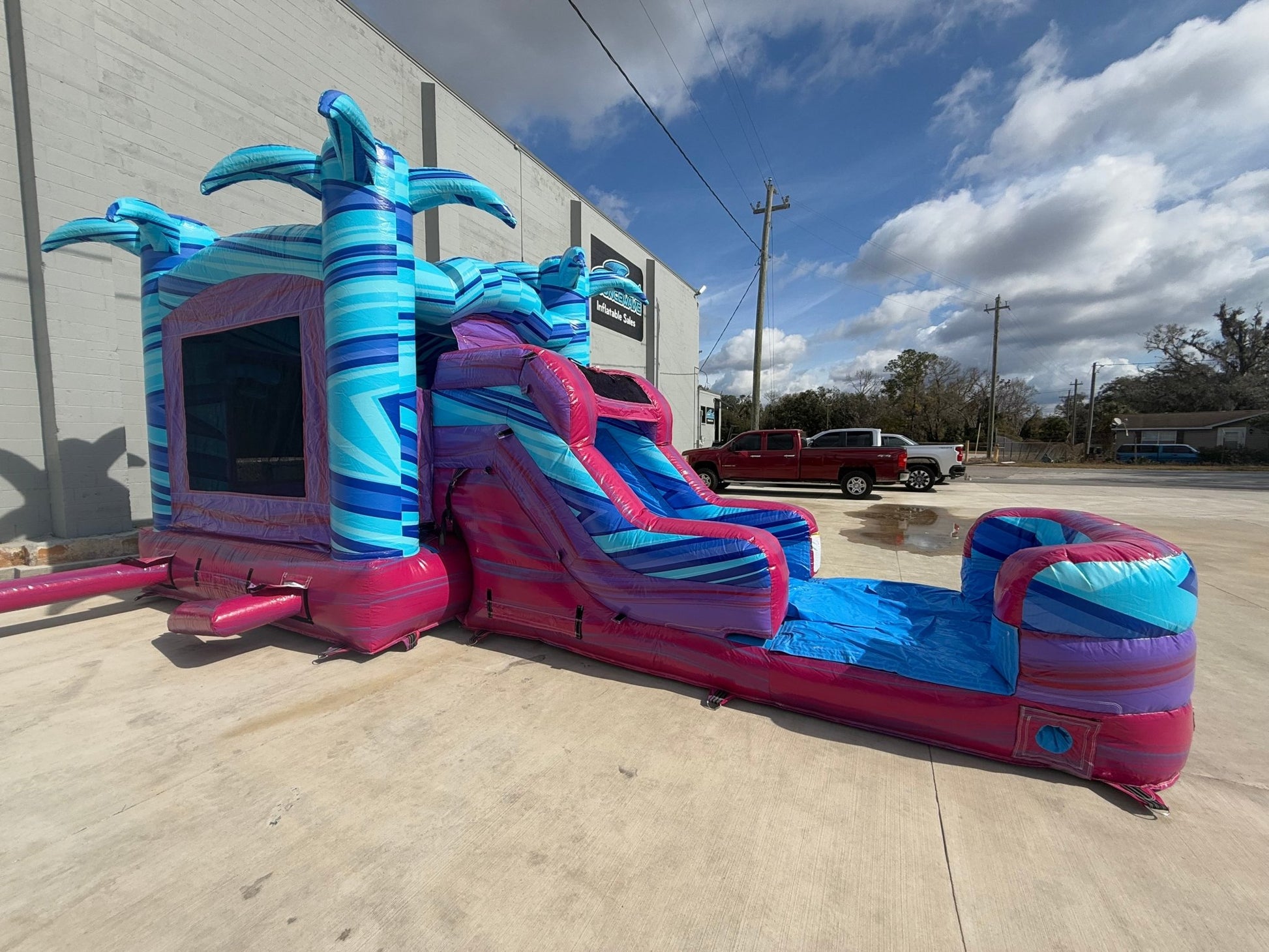 Supernova Splash Commercial Econo Inflatable Combo (Wet/Dry) - BounceWave Inflatable Sales