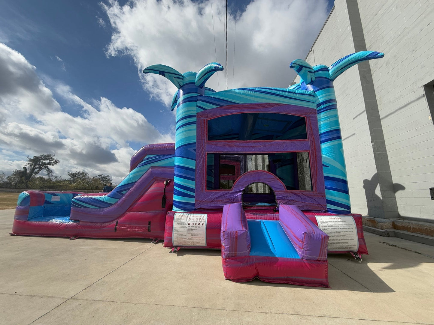 Supernova Splash Commercial Econo Inflatable Combo (Wet/Dry) - BounceWave Inflatable Sales