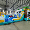 Surf's Up Dual Lane Commercial Inflatable Combo (Wet/Dry) - BounceWave Inflatable Sales