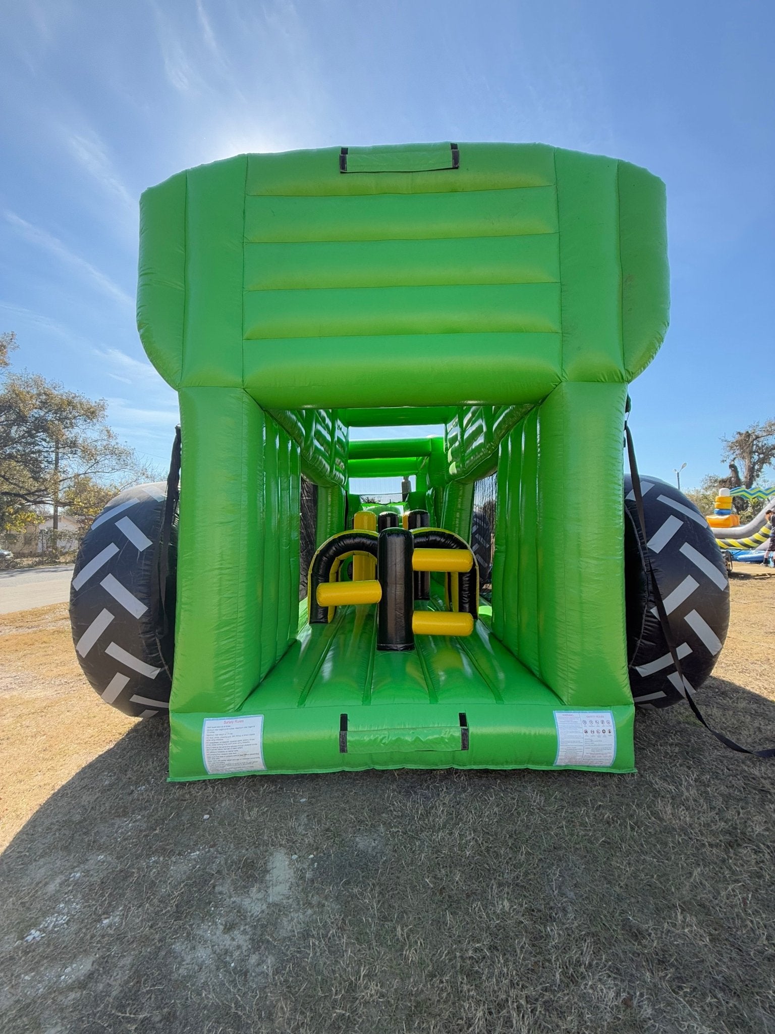 Tractor Run 2pc Inflatable Obstacle Course (Wet/Dry) - BounceWave Inflatable Sales