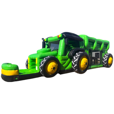 Tractor Run 2pc Inflatable Obstacle Course (Wet/Dry) - BounceWave Inflatable Sales