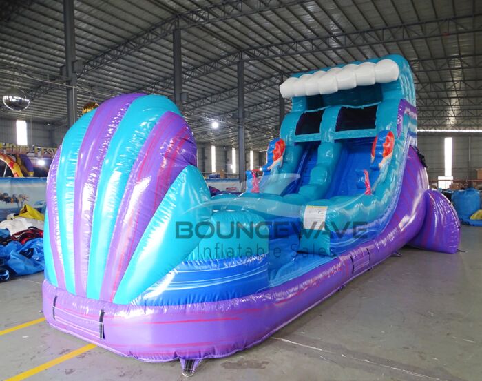 15 Mermaid Wave Single Lane 1 1 » BounceWave Inflatable Sales
