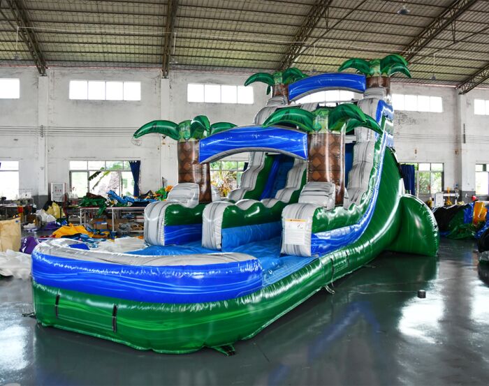 15ft single green gush 3 1140x900 » BounceWave Inflatable Sales