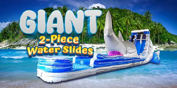 two piece water slides for sale commercial grade